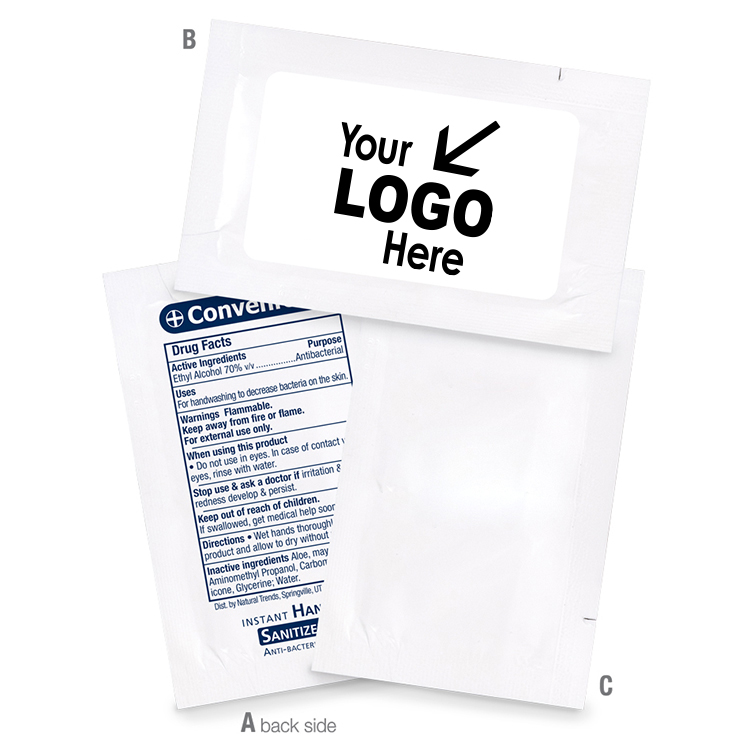 Hand Sanitizer & Surface Wipe - Label Imprint Hand Sanitizer & Surface Wipe - Label Imprint